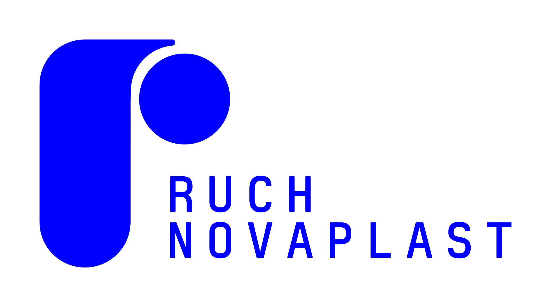 RUCH NOVAPLAST- Logo, blau