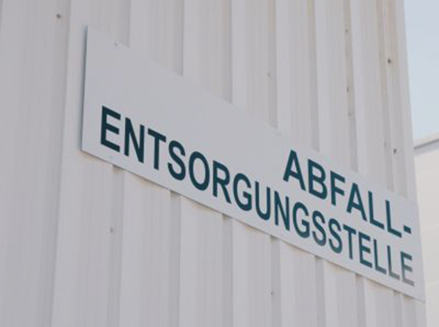 Schild Abfallentsorgung | EPS EPP Recycling Wertstofftrennung | RUCH NOVAPLAST GmbH in Oberkirch